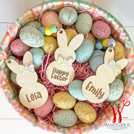 Personalized Easter Bunny Basket Tags