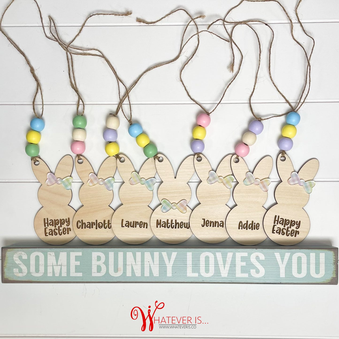 Personalized Easter Bunny Basket Tags