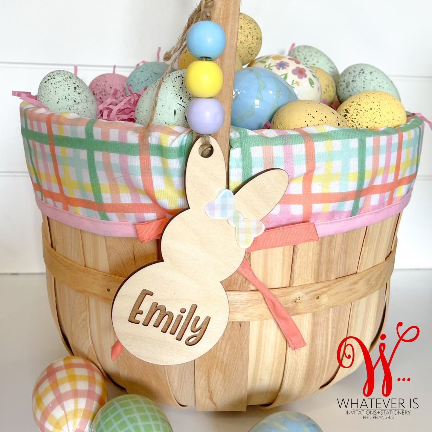 Personalized Easter Bunny Basket Tags