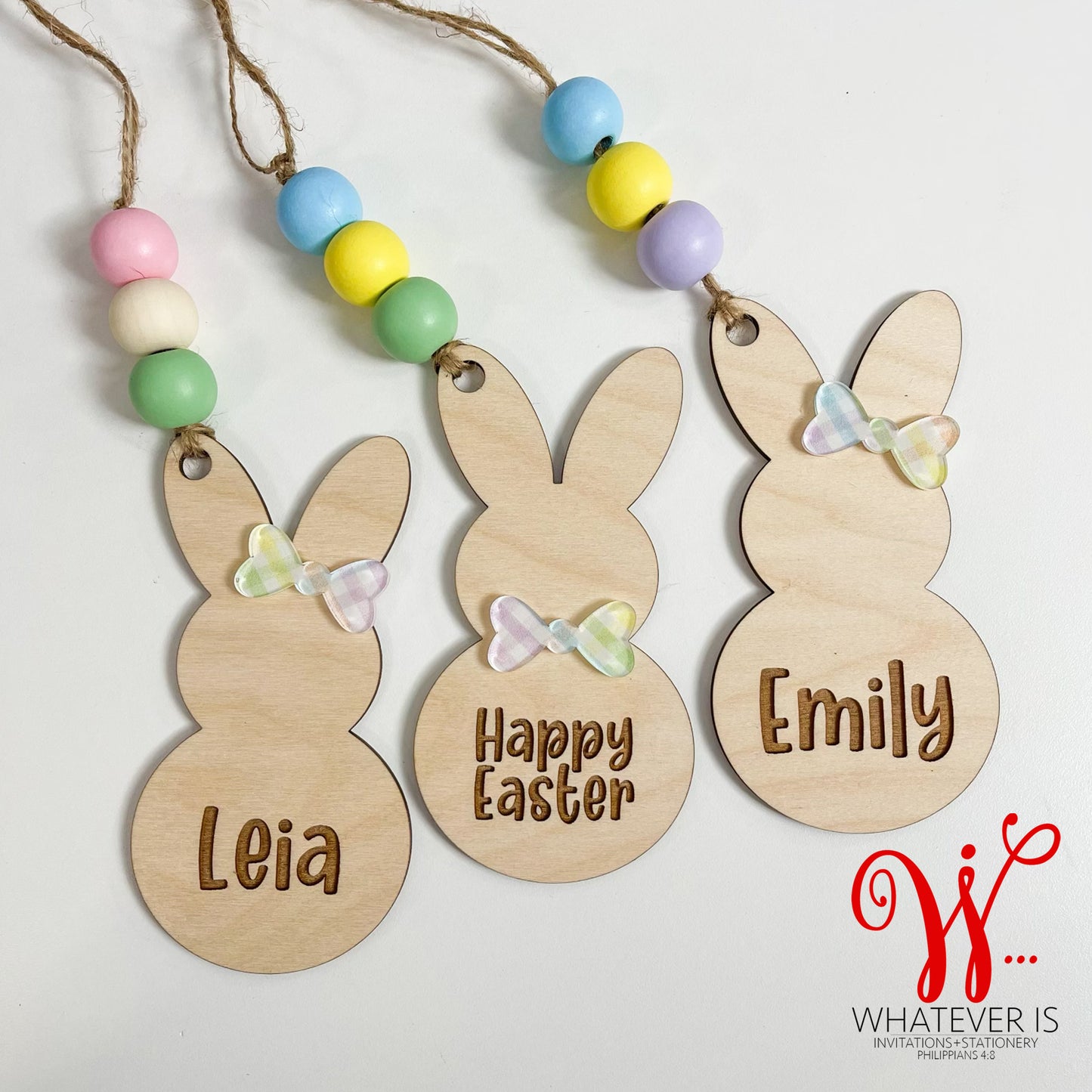 Personalized Easter Bunny Basket Tags