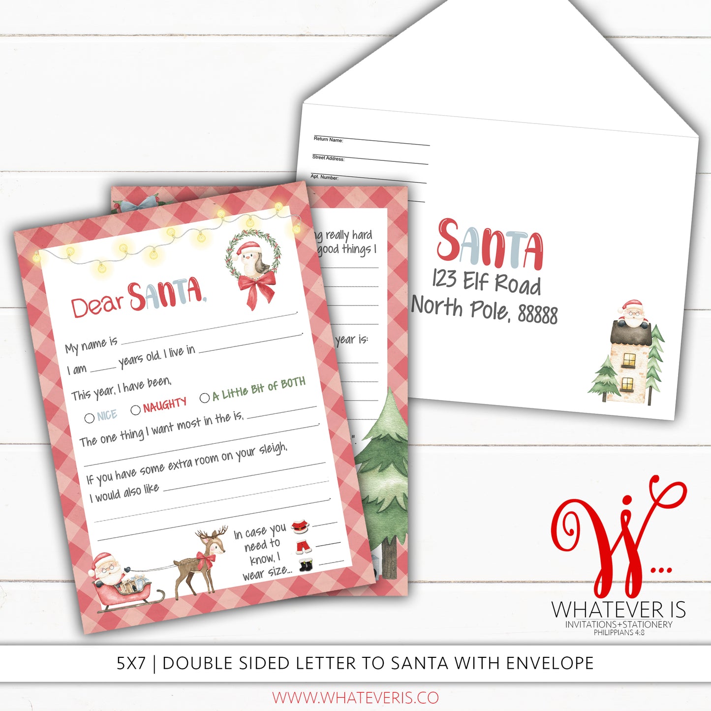 Dear Santa, Letter to Santa