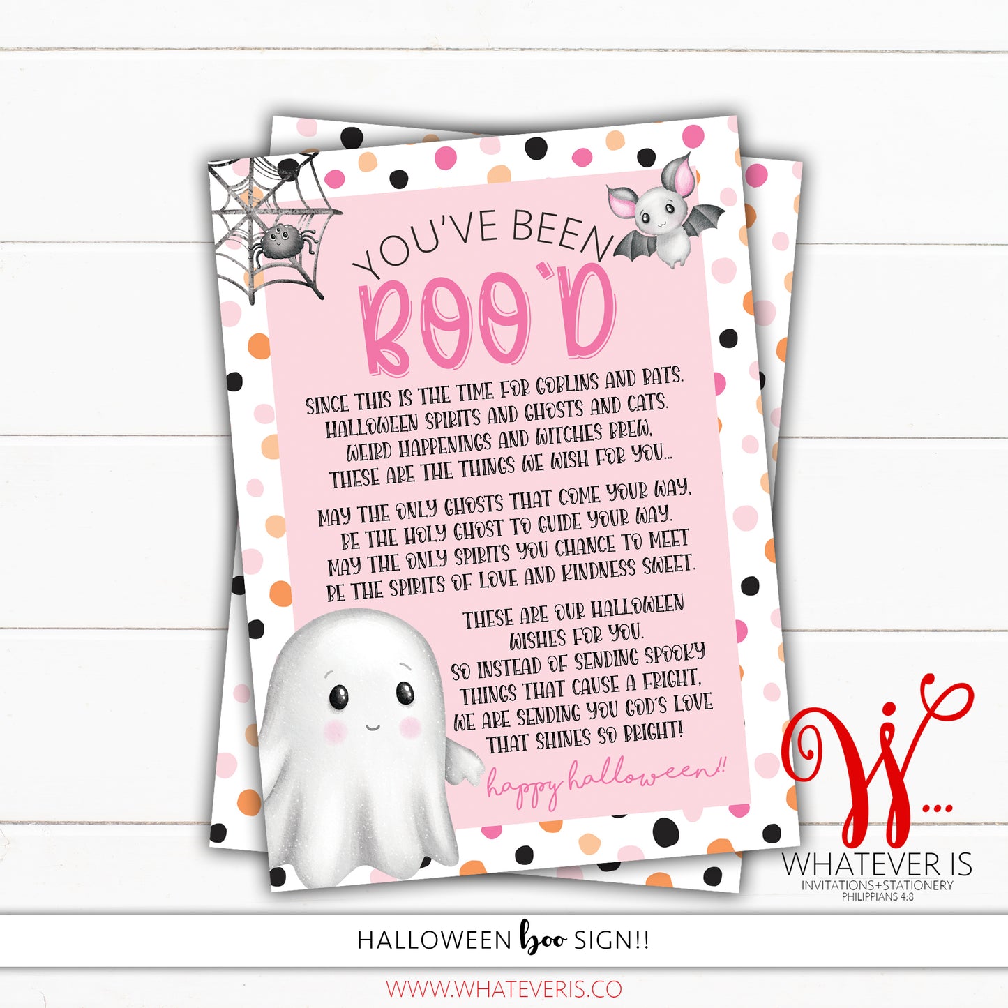 You've Been Boo'd Halloween Treat Bag