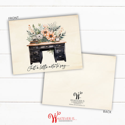 School Teacher Watercolor Notecard Card Set