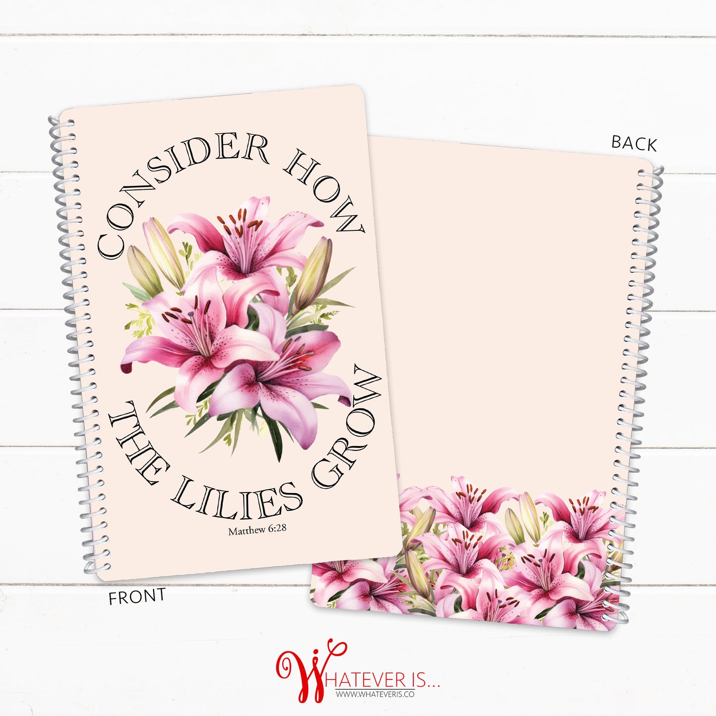 Consider How the Lilies Grow • 52 Week Sermon Notes Notebook