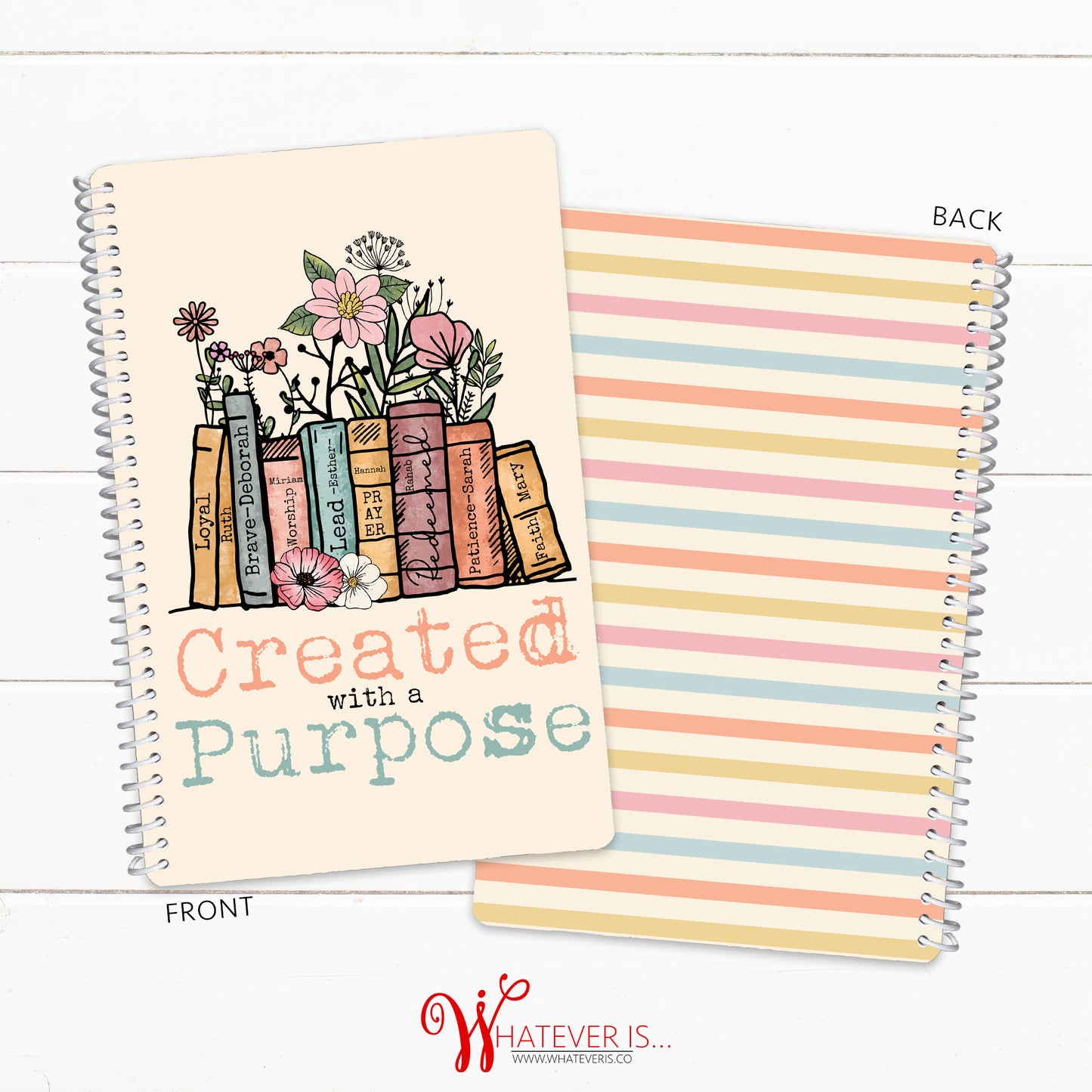 Created with a Purpose • 52 Week Sermon Notes Notebook