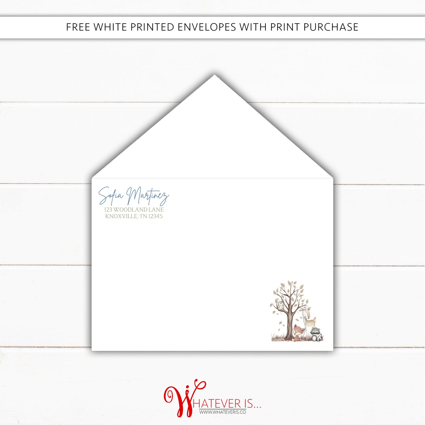 Woodland Animal Baby Shower Invitation