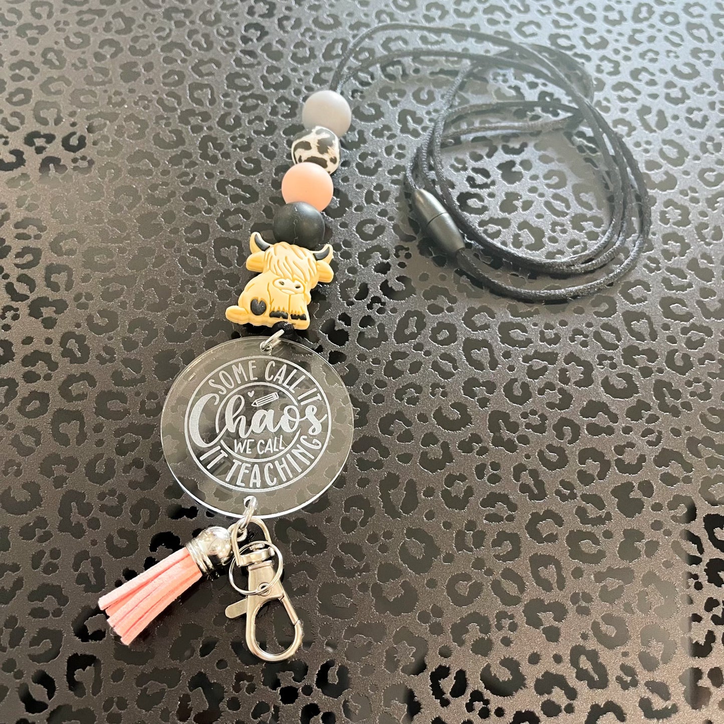 Highland Cow Lanyard