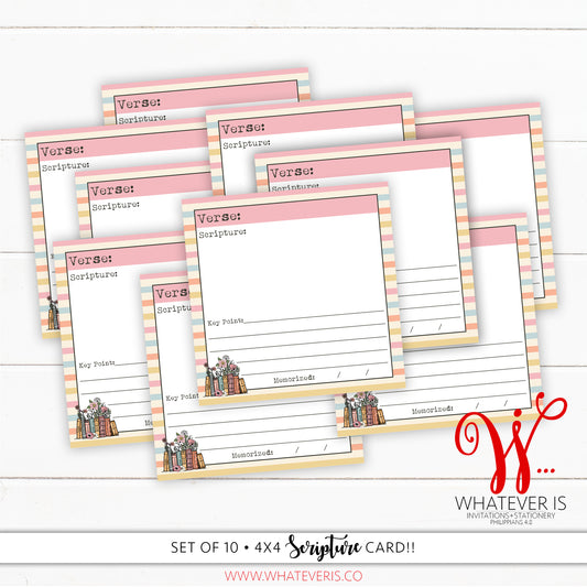 Scripture Memorizing Card Set • Created with a Purpose