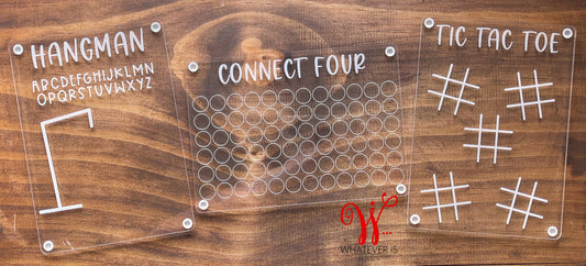 Clear Dry Erase Games
