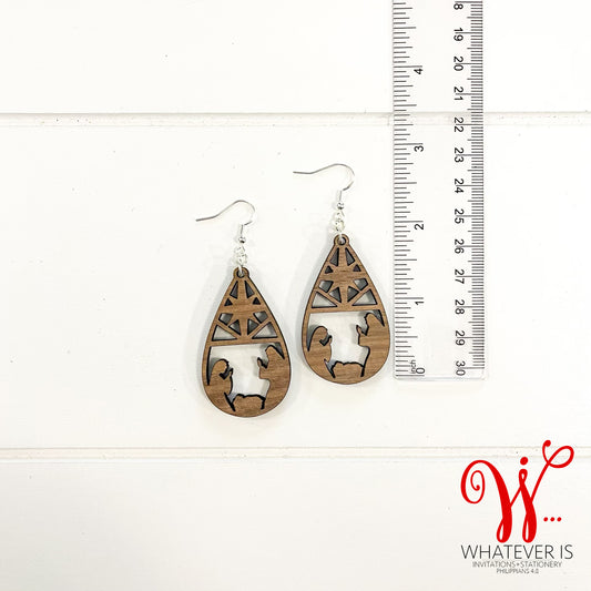 Teardrop Nativity Earrings