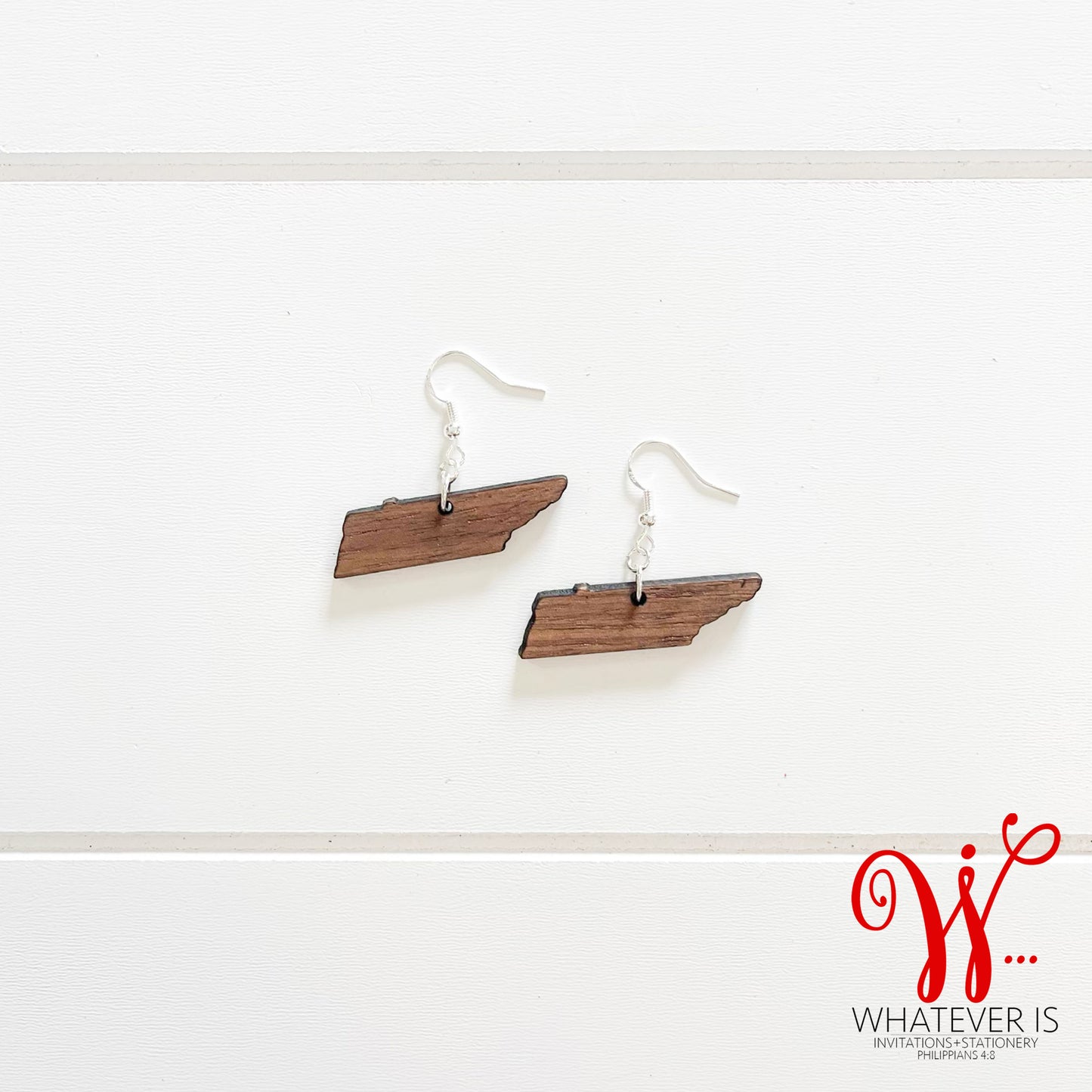 Small Tennessee State Shape Earrings