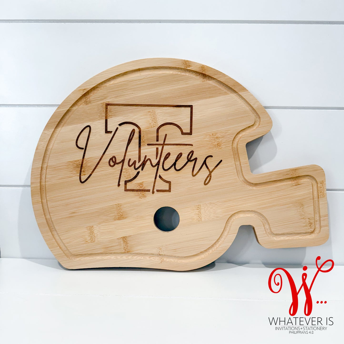 Tennessee Volunteer Football Helmet Charcuterie Board | Football Cutting Board Kitchen Decorations