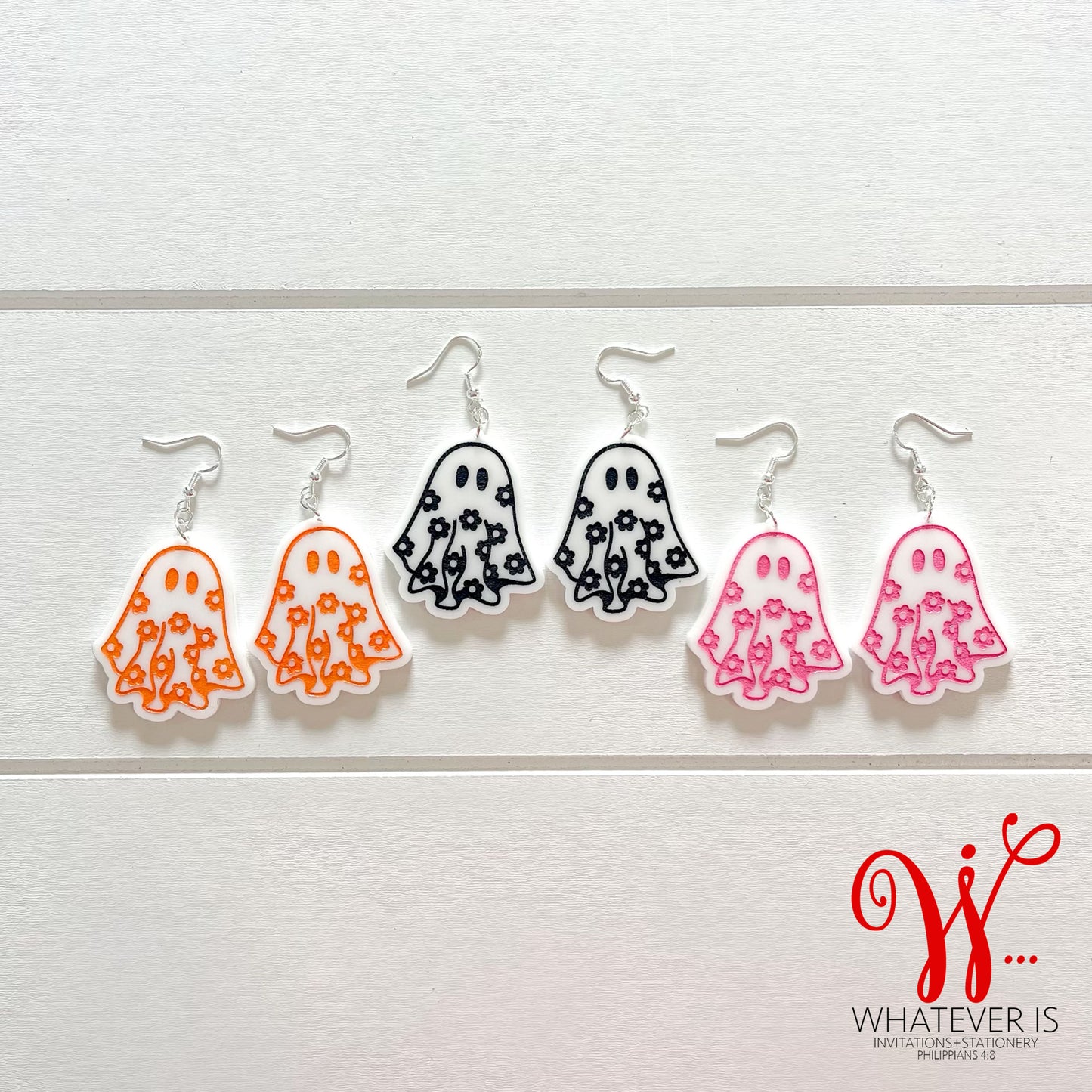 Groovy Ghost Earrings