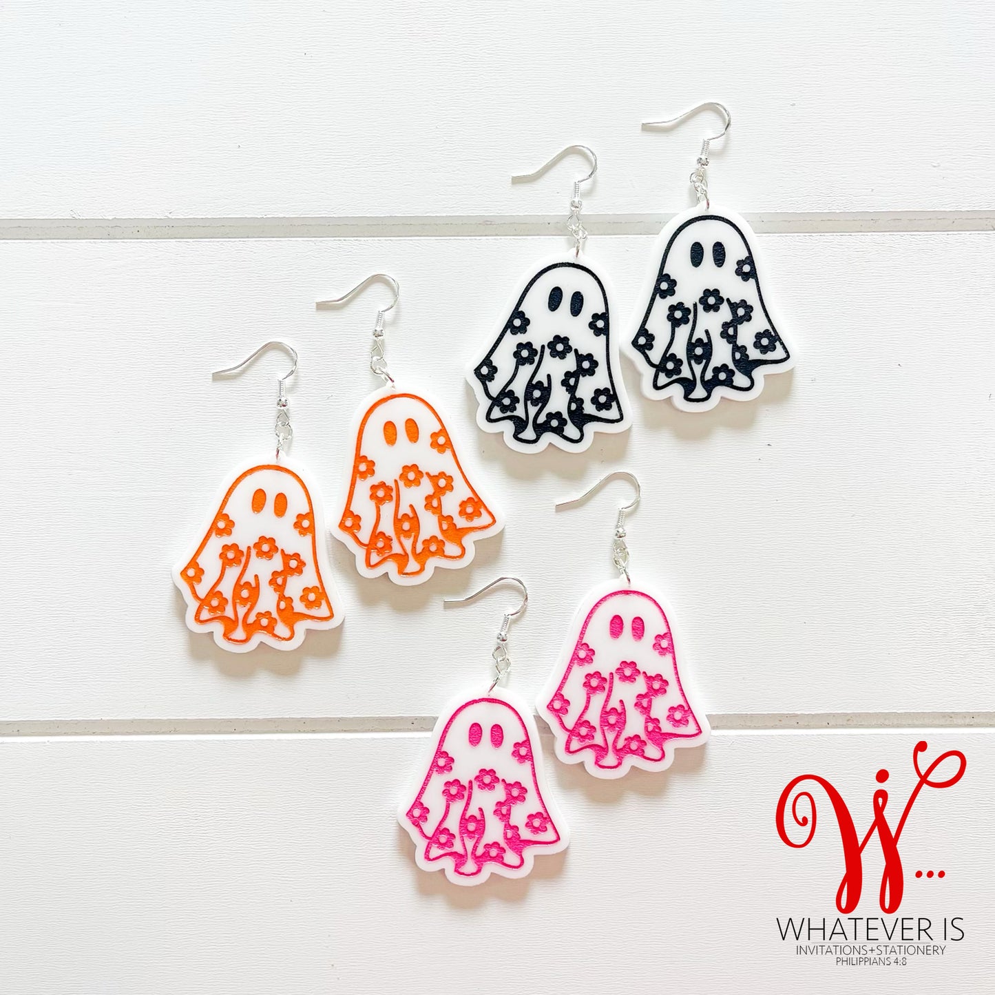 Groovy Ghost Earrings