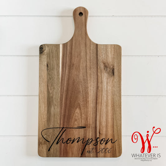 Personalized Charcuterie Board