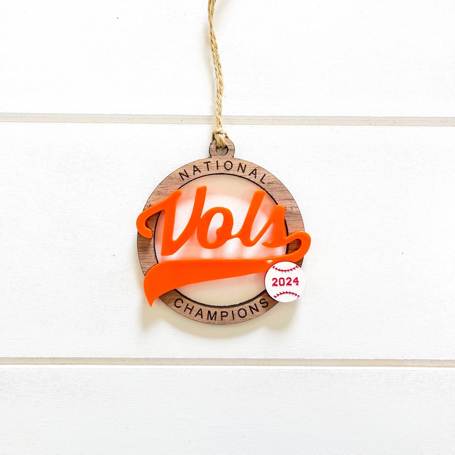 Tennessee Baseball National Champions Christmas Ornaments