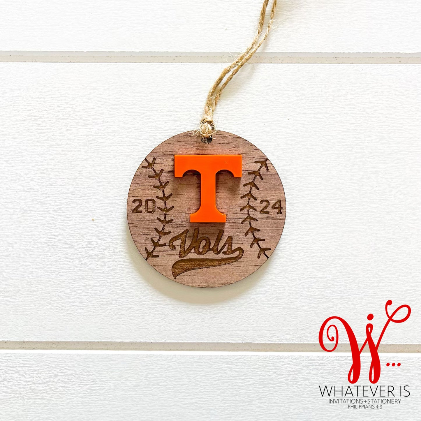 Tennessee Baseball 2024 Christmas Ornaments