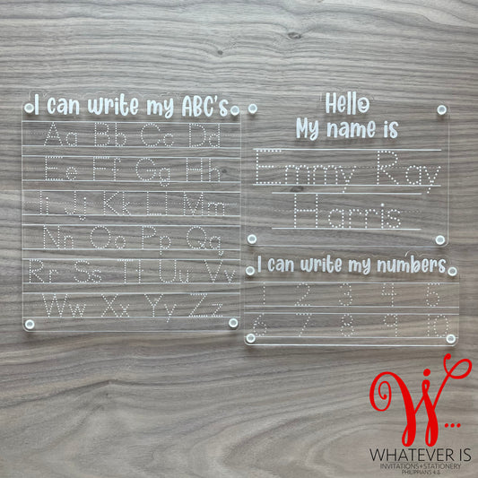 Learning to Write Clear Dry Erase Boards