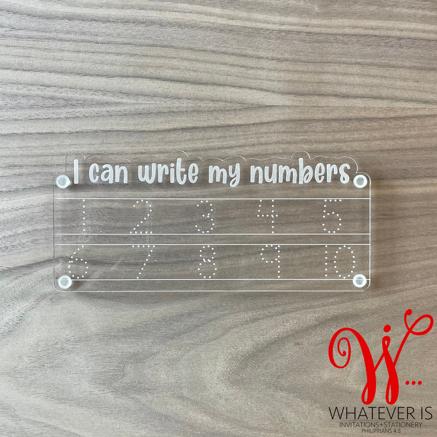 Learning to Write Clear Dry Erase Boards