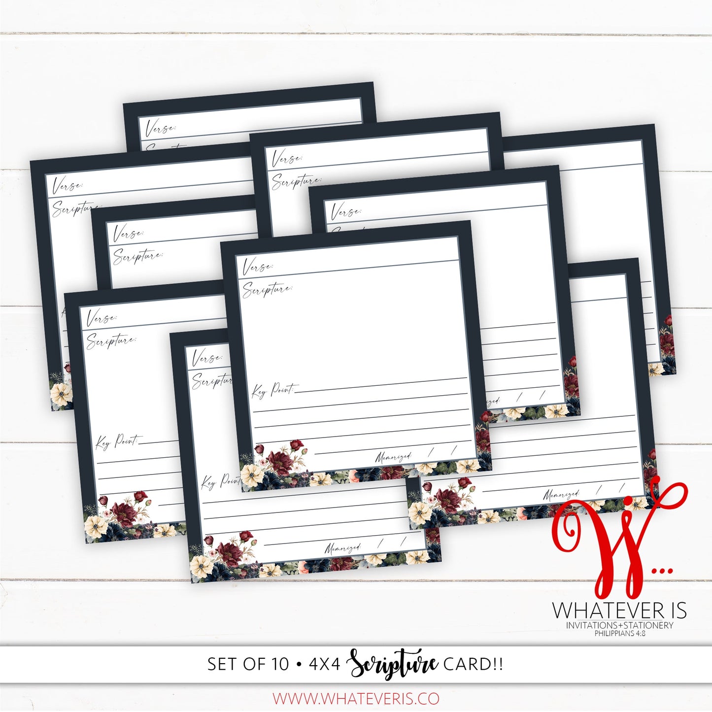 Scripture Memorizing Card Set • Lord Bless You