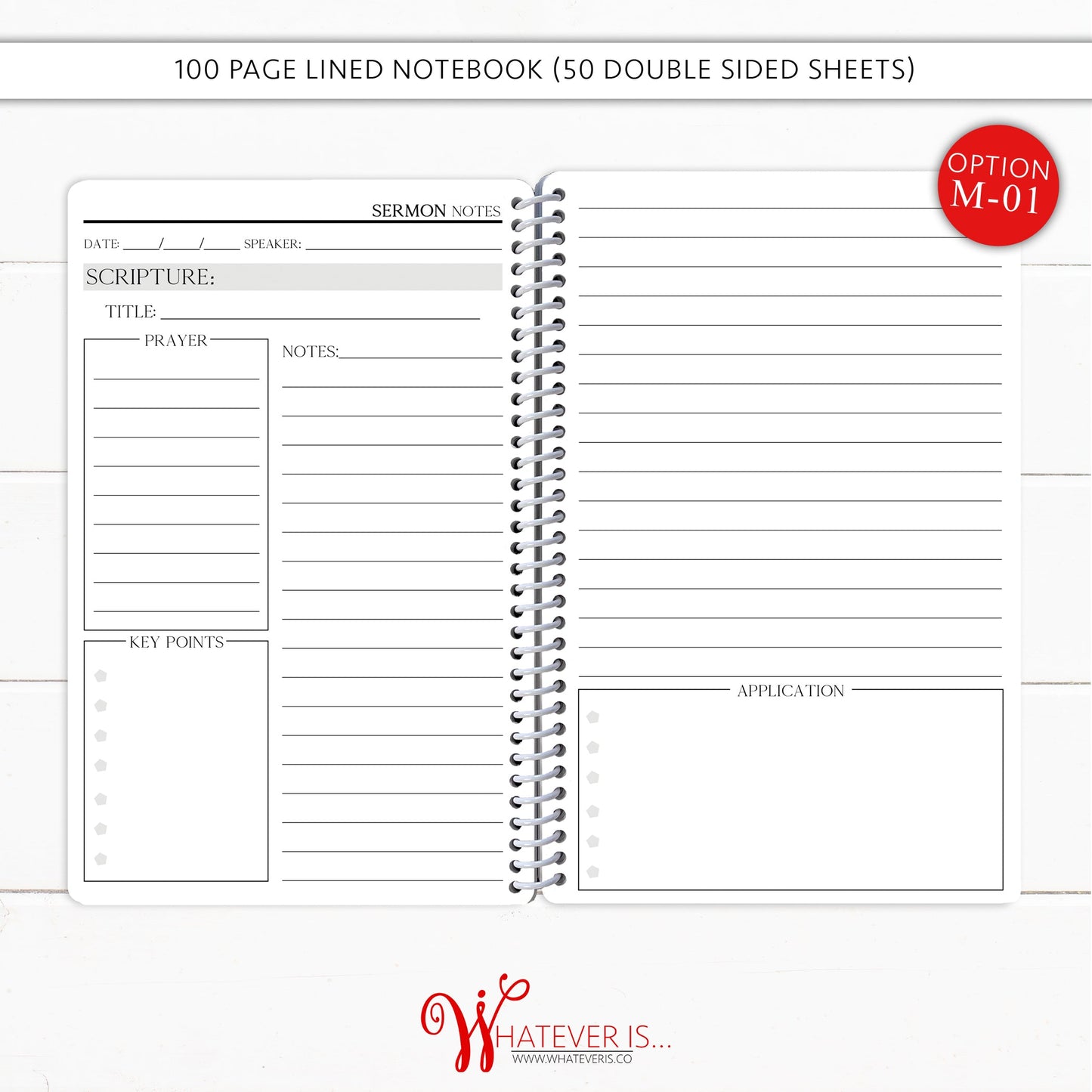Consider How the Lilies Grow • 52 Week Sermon Notes Notebook