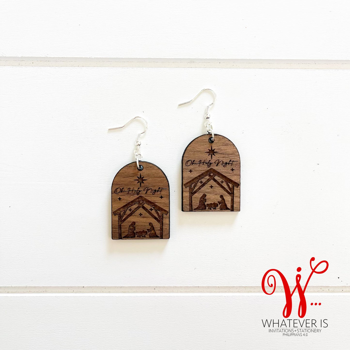 Oh Holy Night Nativity Earrings