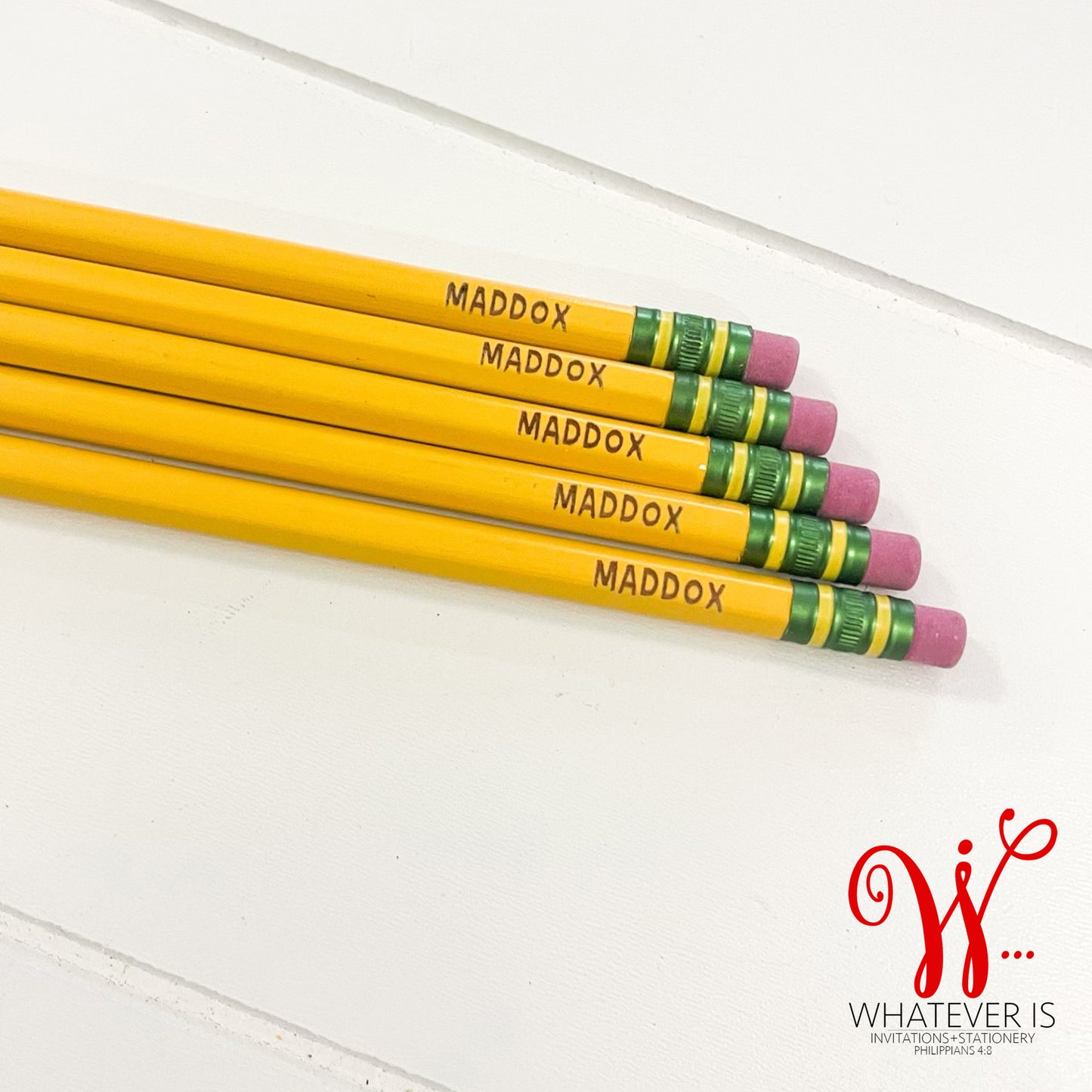 Personalized Engraved Ticonderoga Pencils