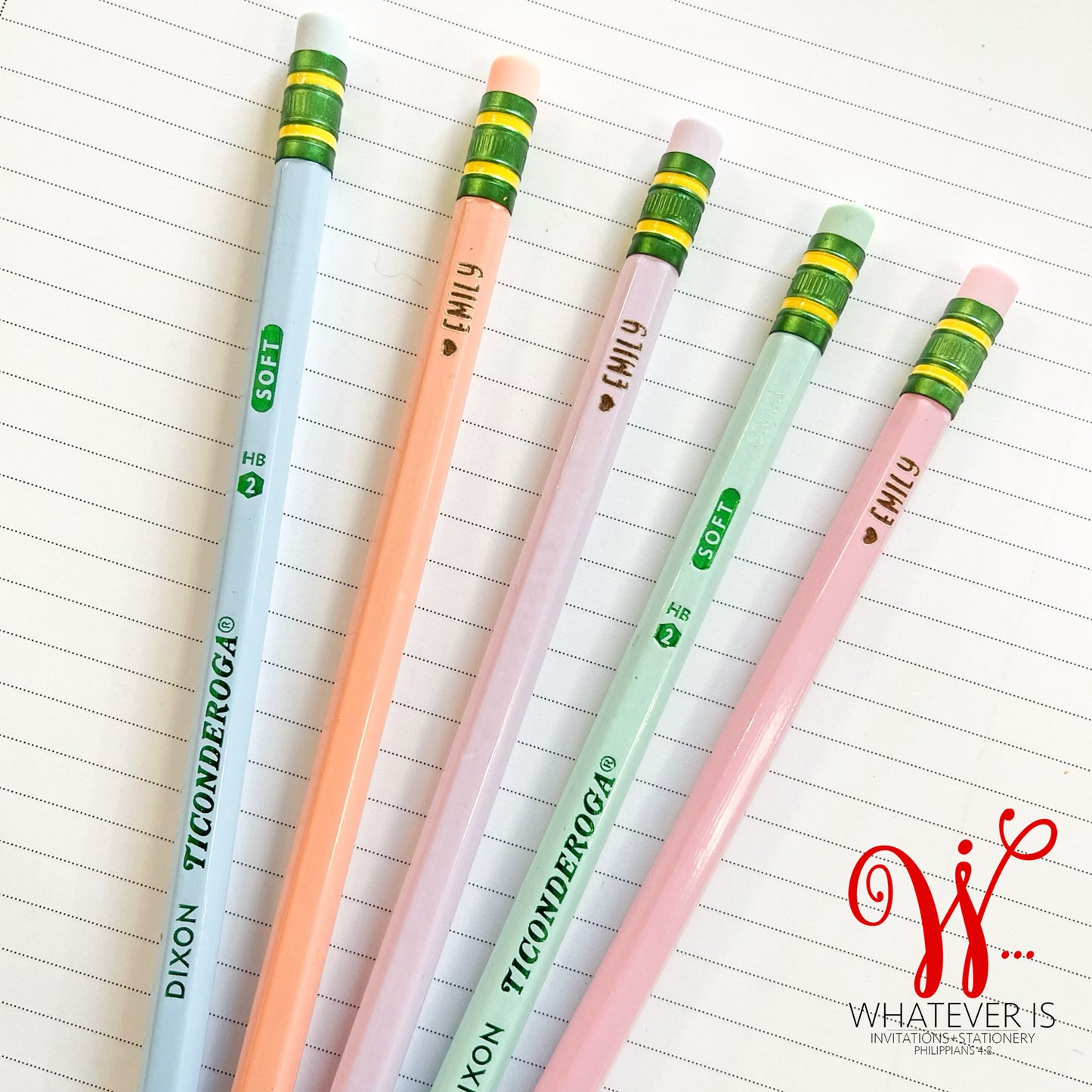 Personalized Engraved Ticonderoga Pencils