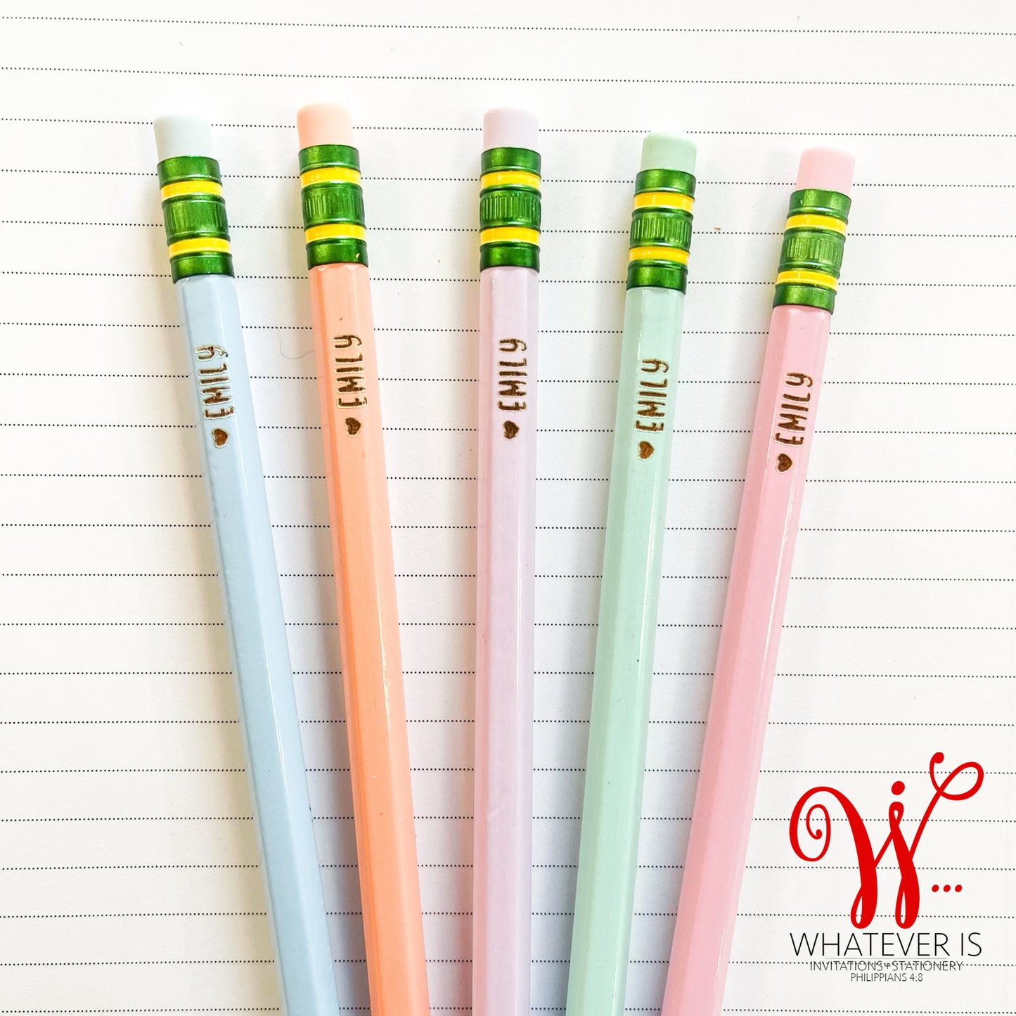 Personalized Engraved Ticonderoga Pencils