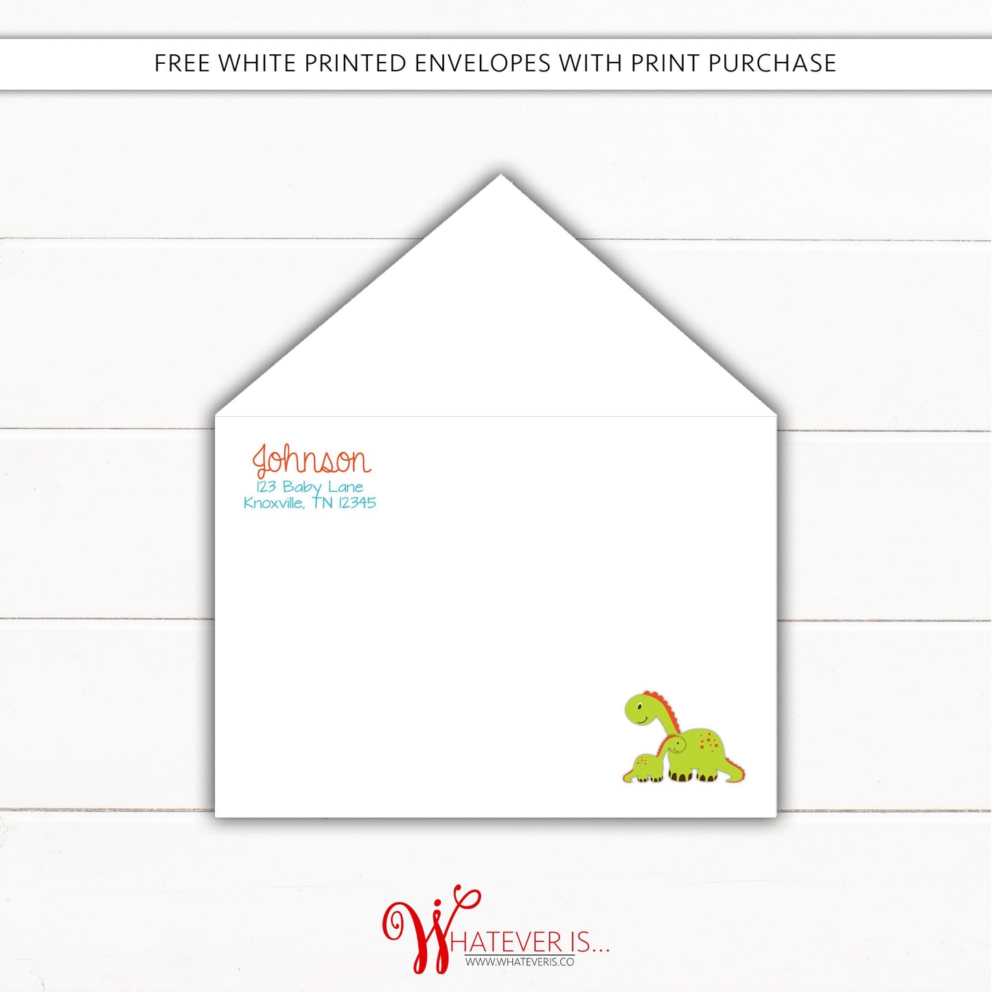 Blue Dinosaur Baby Shower Invitation