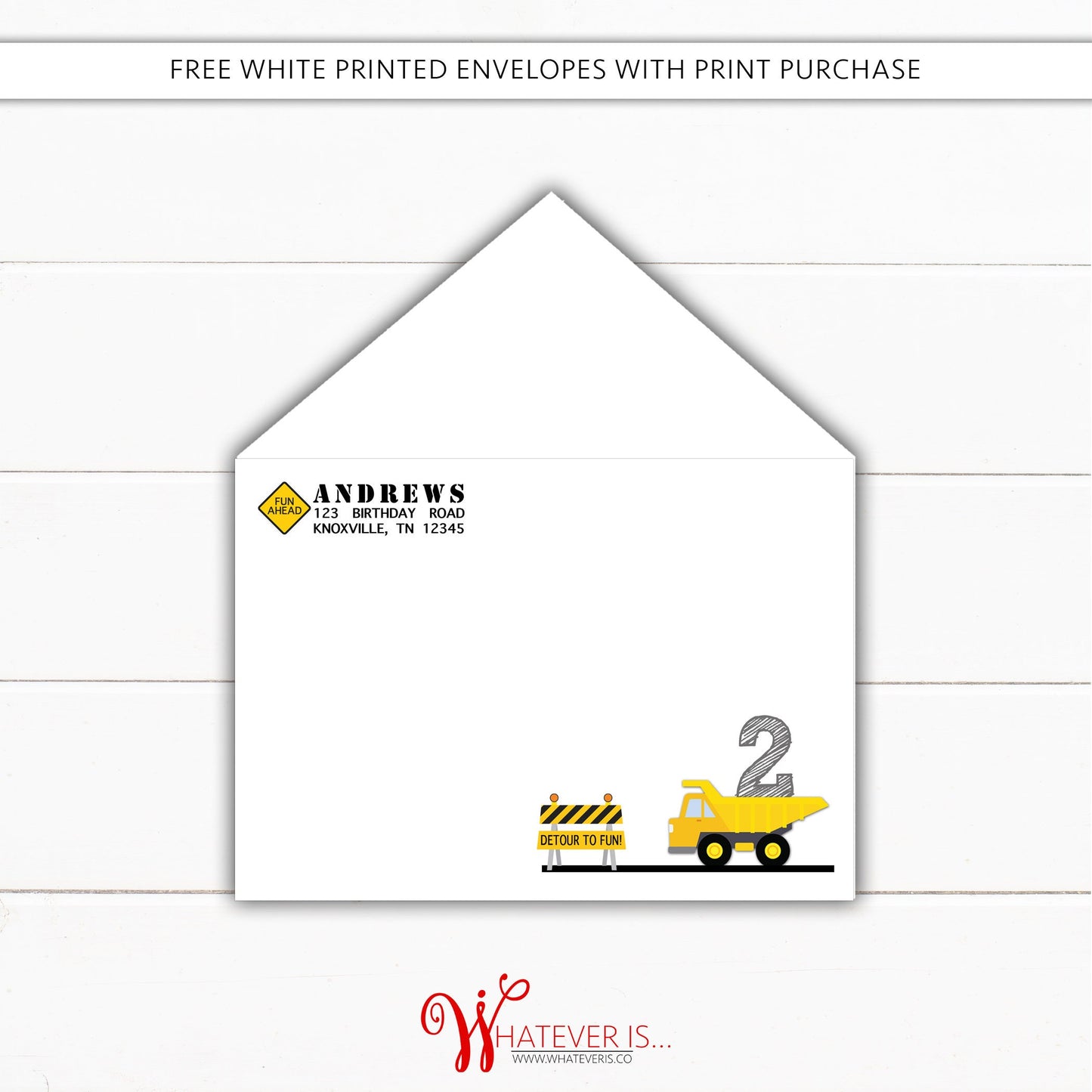 Construction Birthday Party Invitation