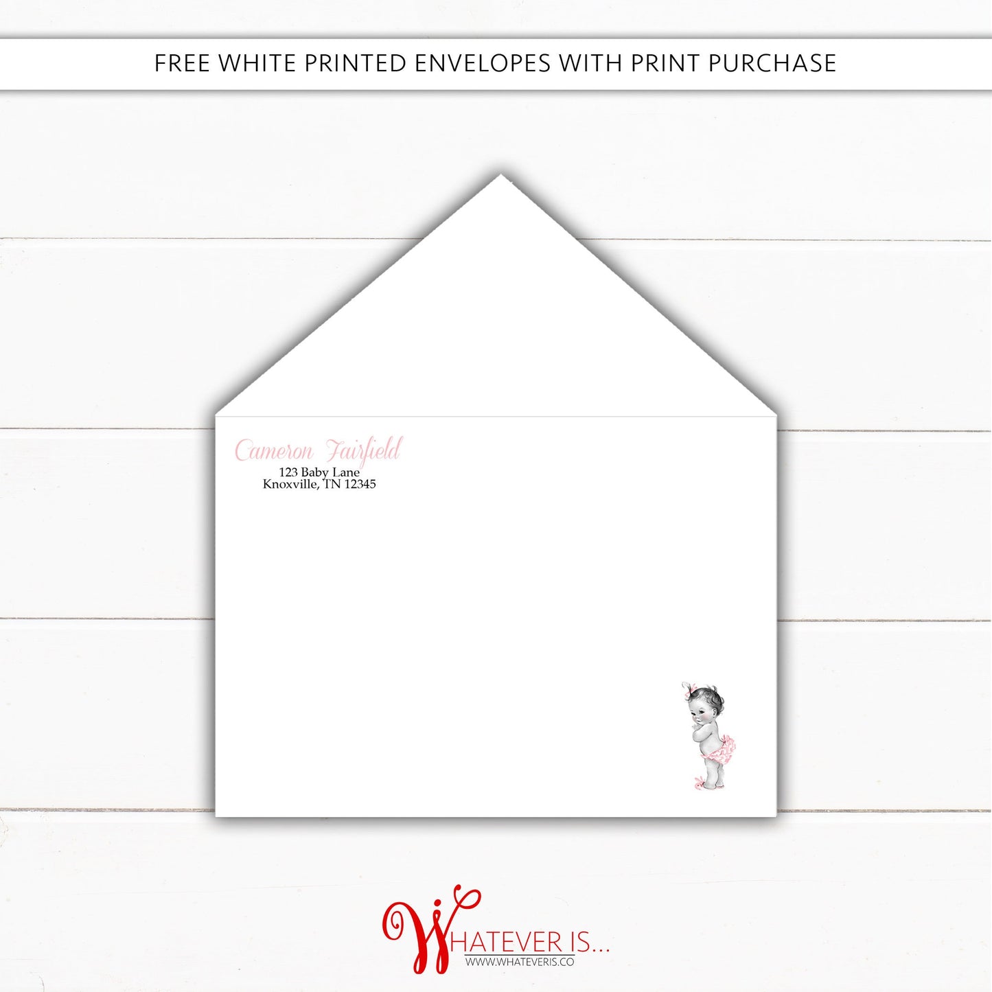 Shabby Chic Vintage Baby Shower Printable Invitation