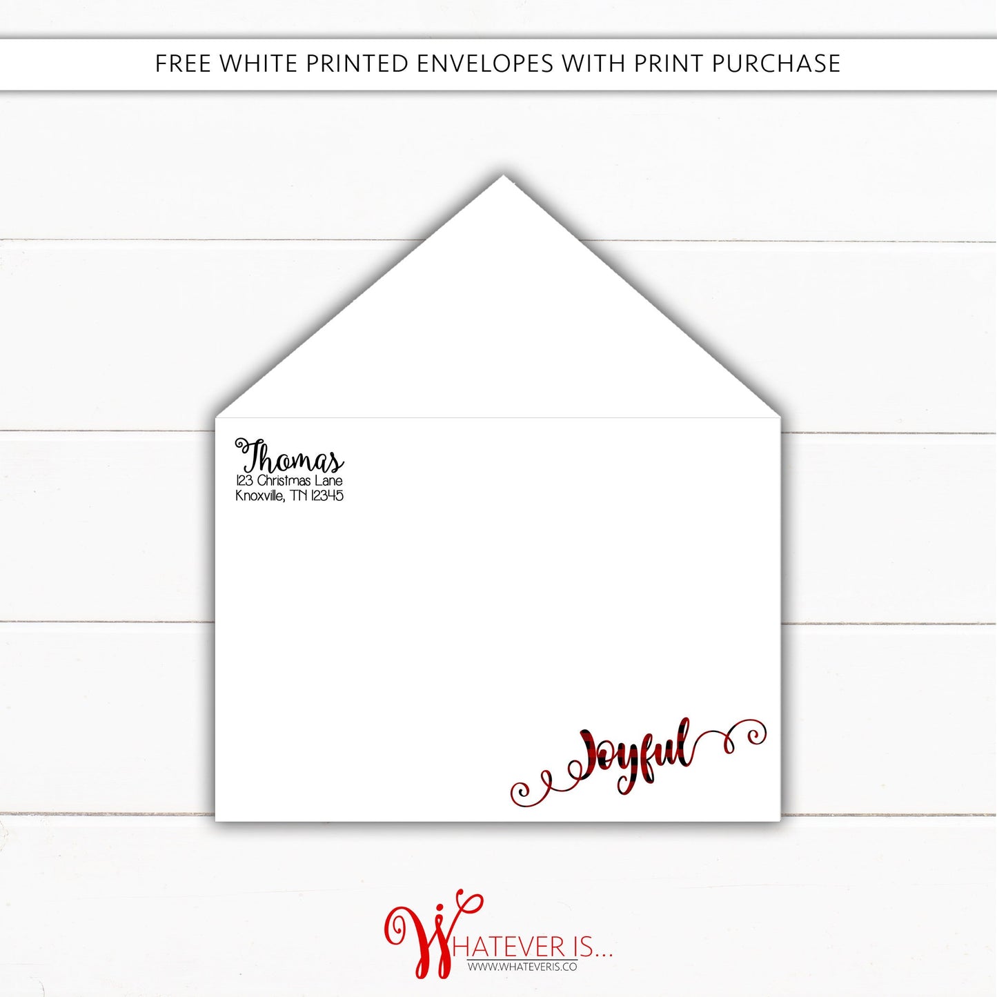 Be Joyful Buffalo Plaid Christmas Card