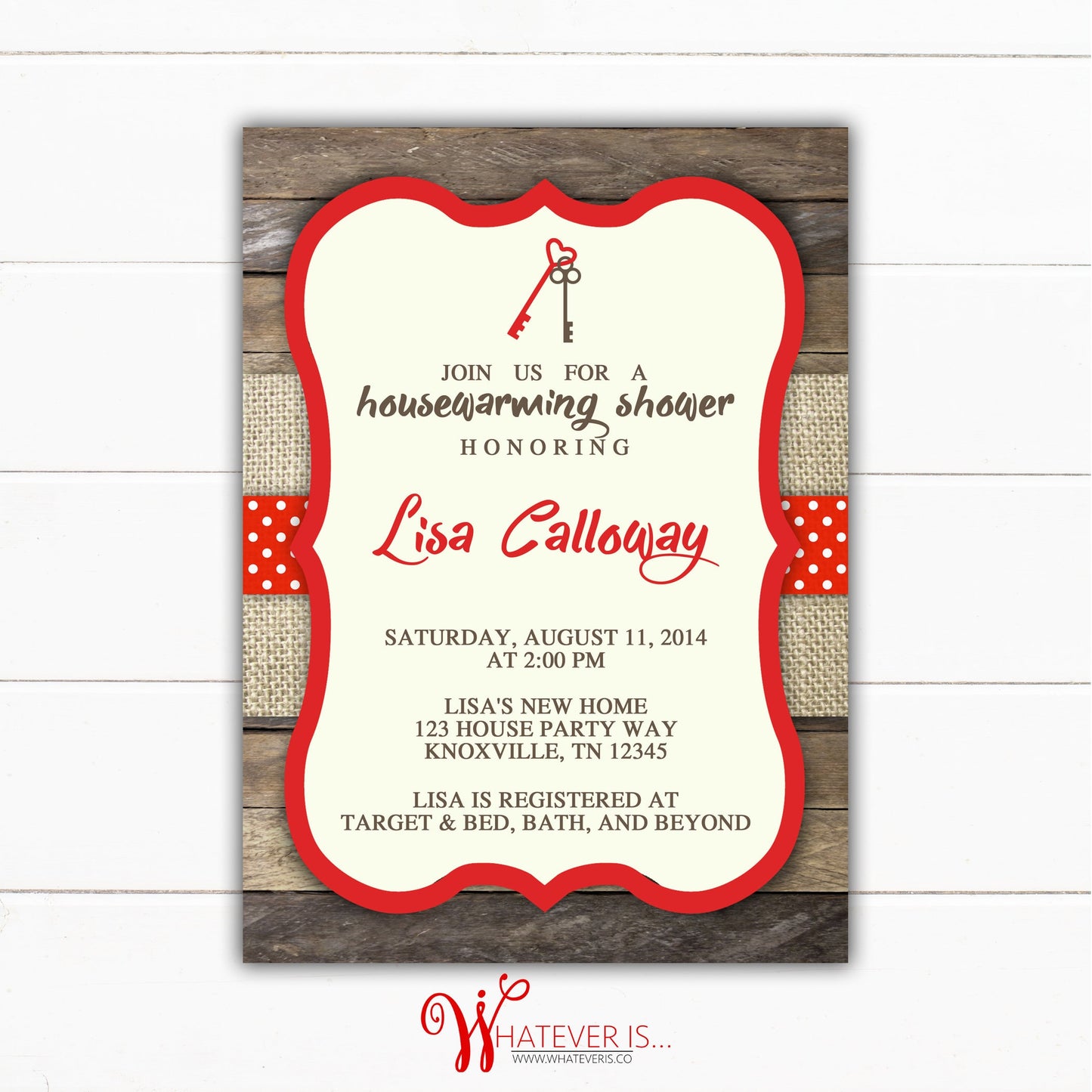 Housewarming Invitation | Rustic Housewarming Invitation | Housewarming Invite | Printable Housewarming Invitation | House Warming Invite