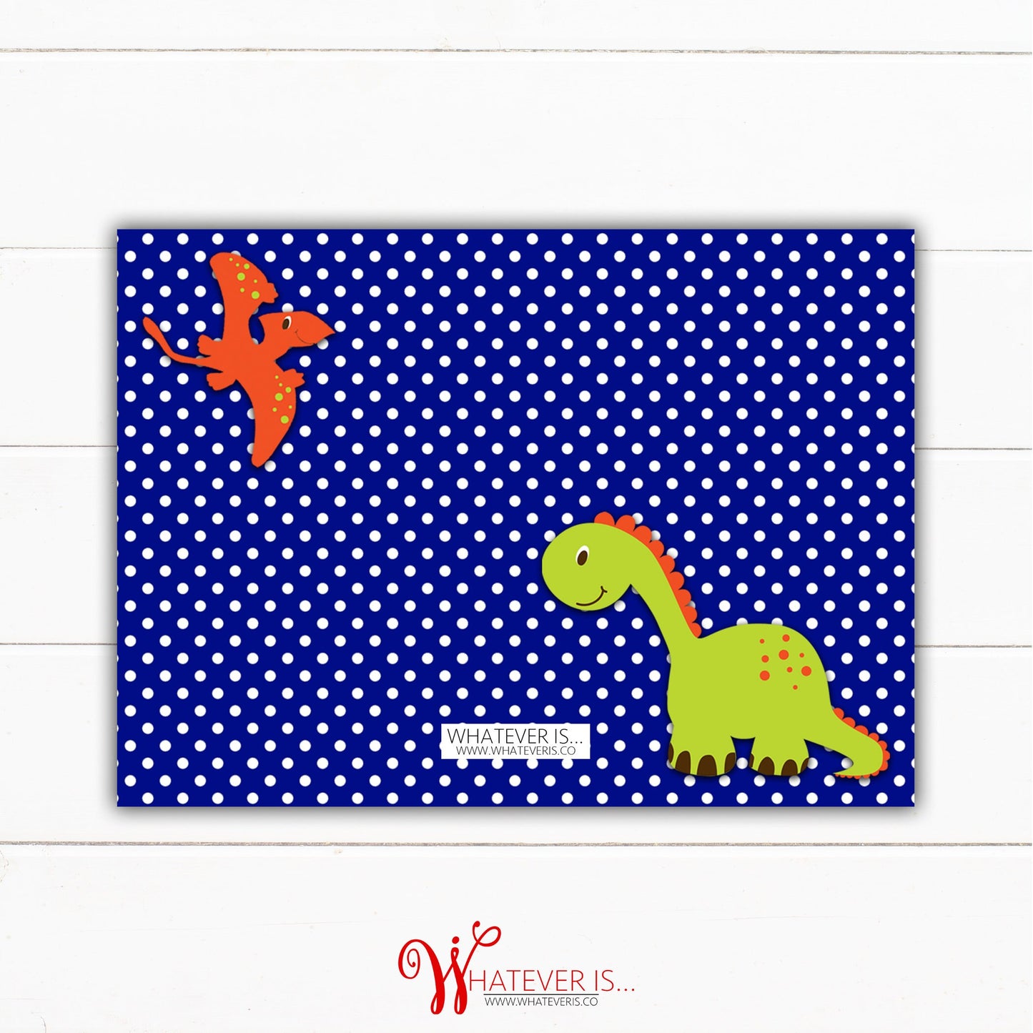 Navy Baby Boy Dinosaur Baby Shower Invitation