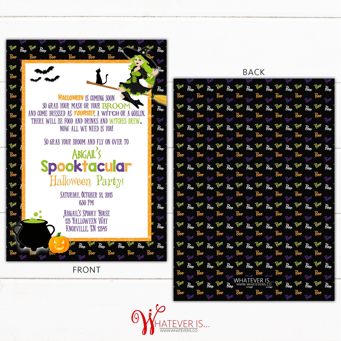 Halloween Spooktacular Party Invitation | Halloween Party | Kids Halloween Party | Spooky Halloween Party | Halloween Dress Up Party Invite