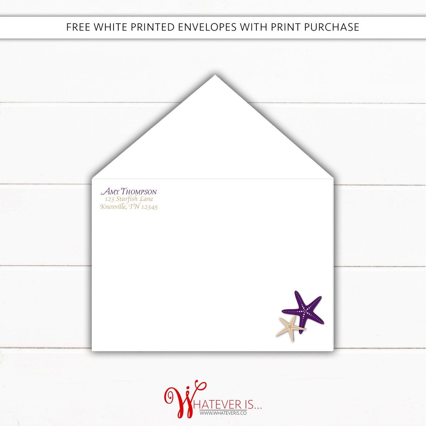Purple Starfish Wedding Dress Bridal Shower Invitation | Beach Bridal Shower | Nautical Bridal Shower | Starfish Wedding Shower | Beach Wood