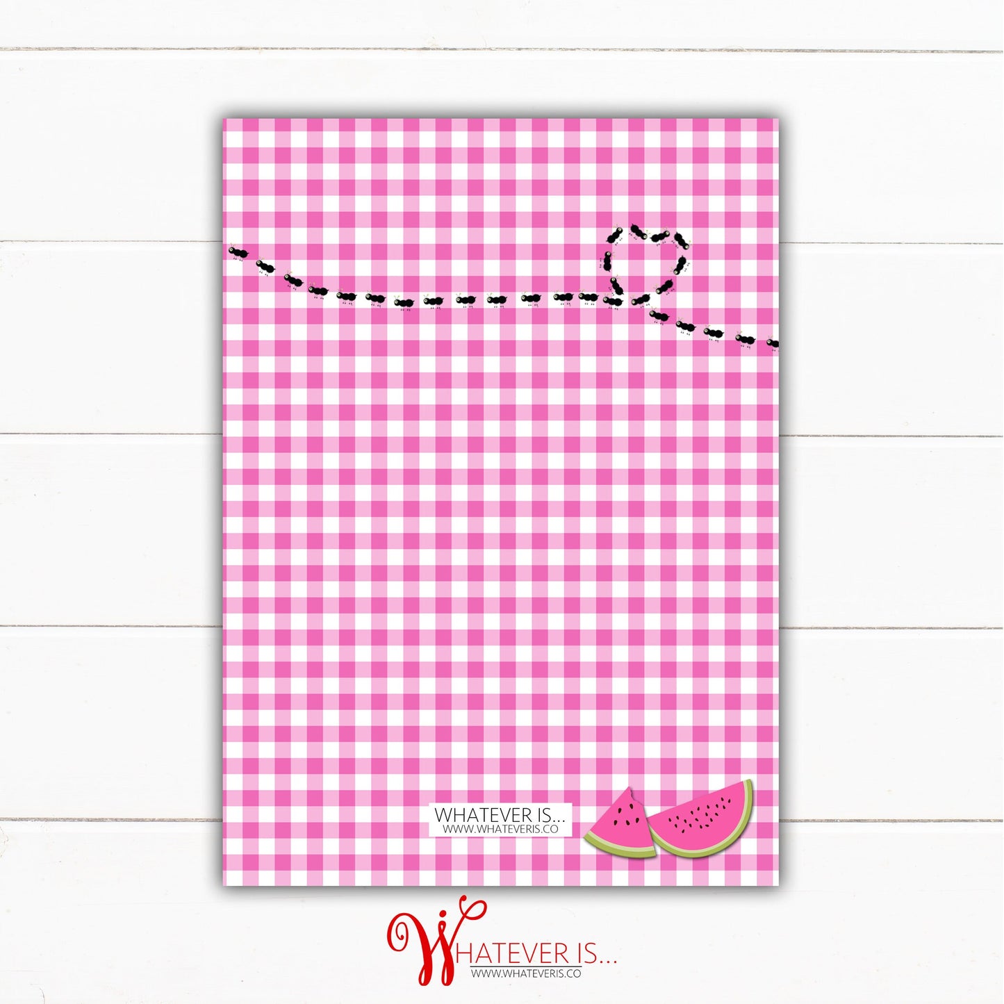 Pink Watermelon Picnic Birthday Printable Invitation | Picnic Birthday Party Invitation | Pink Watermelon Birthday Party Invitation | Ants