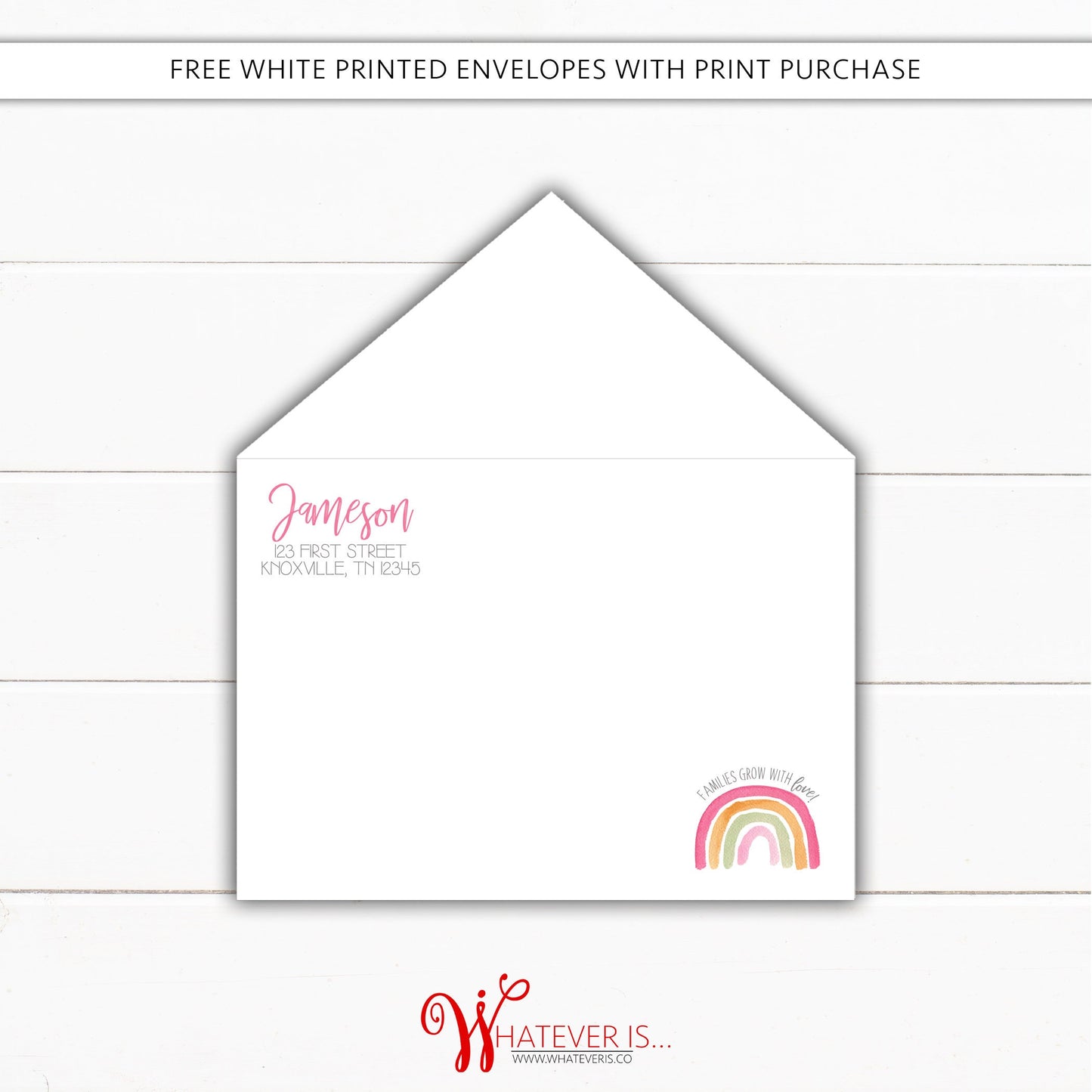 Pink Rainbow Girl Baby Shower Invitation | Pink Baby Shower | Rainbow Baby Shower | Baby Girl Pink Baby Shower Invitation | Printed Invites