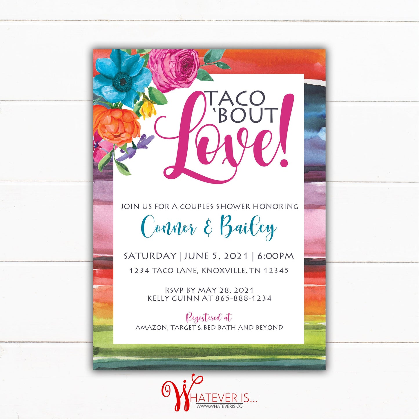 Taco Bout Love Bridal Shower Invitations | Fiesta Bridal Shower | Couples Shower Invitation | Wedding Shower Invitation | Taco Bout a Party