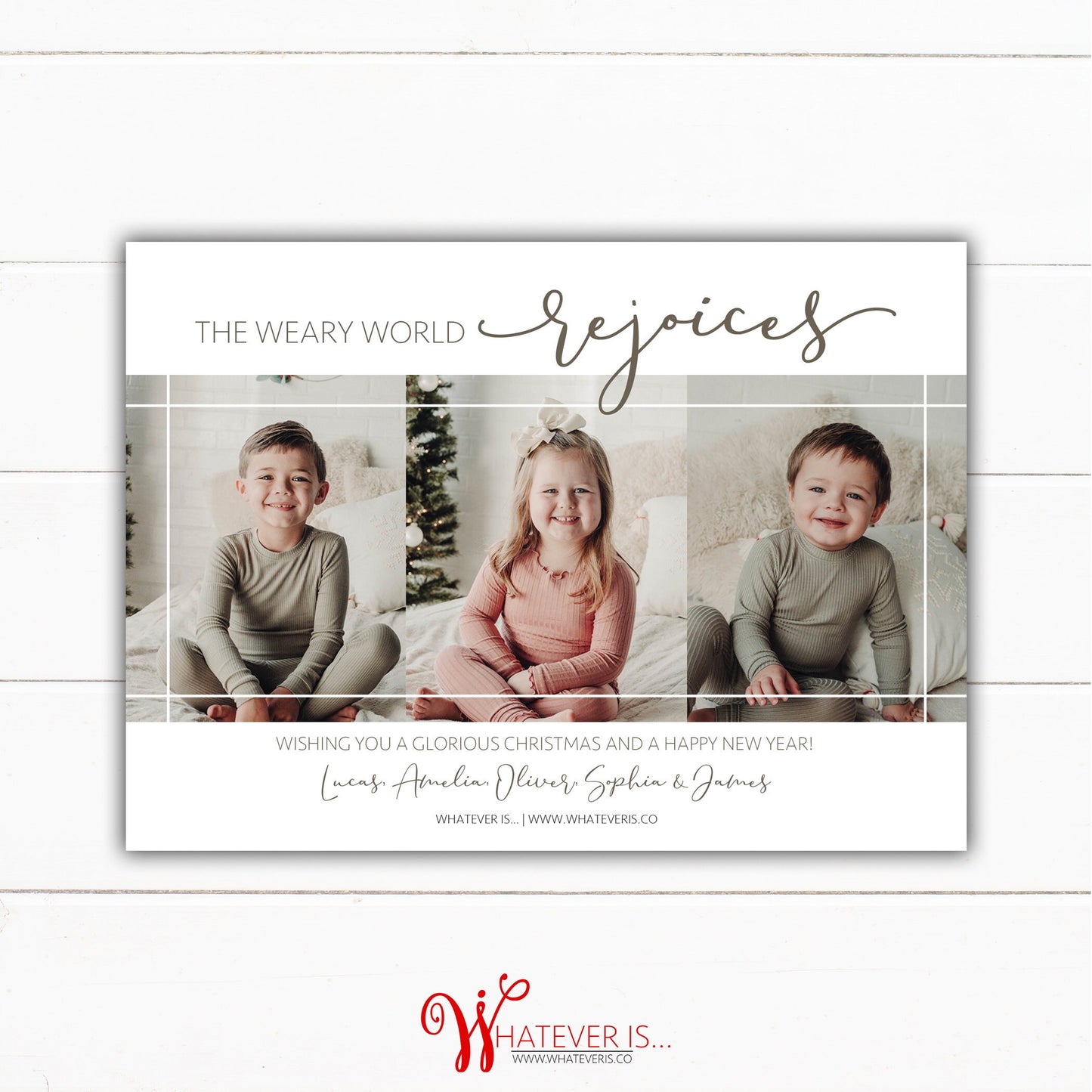A Thrill of Hope Picture Christmas Card