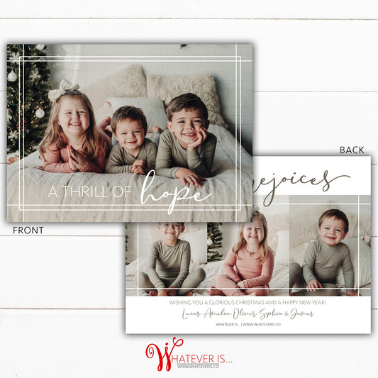 A Thrill of Hope Picture Christmas Card