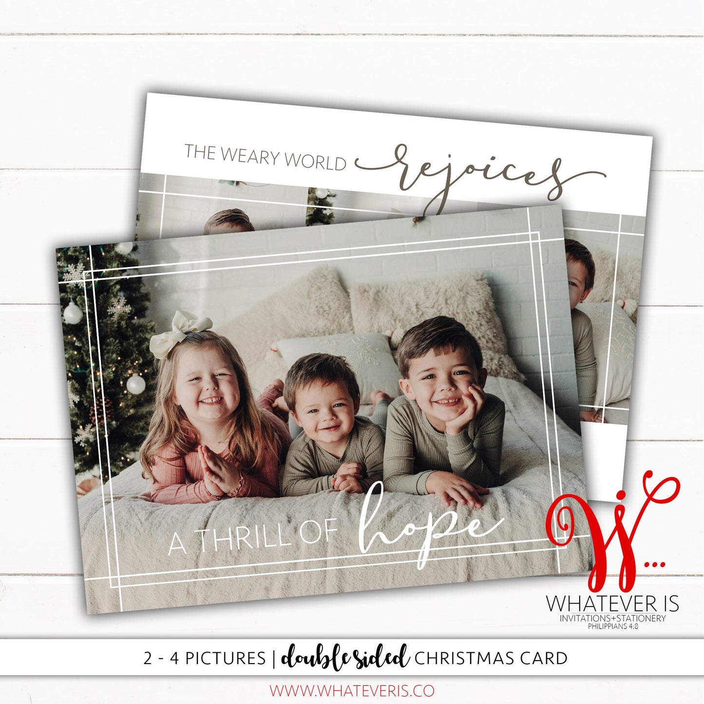 A Thrill of Hope Picture Christmas Card