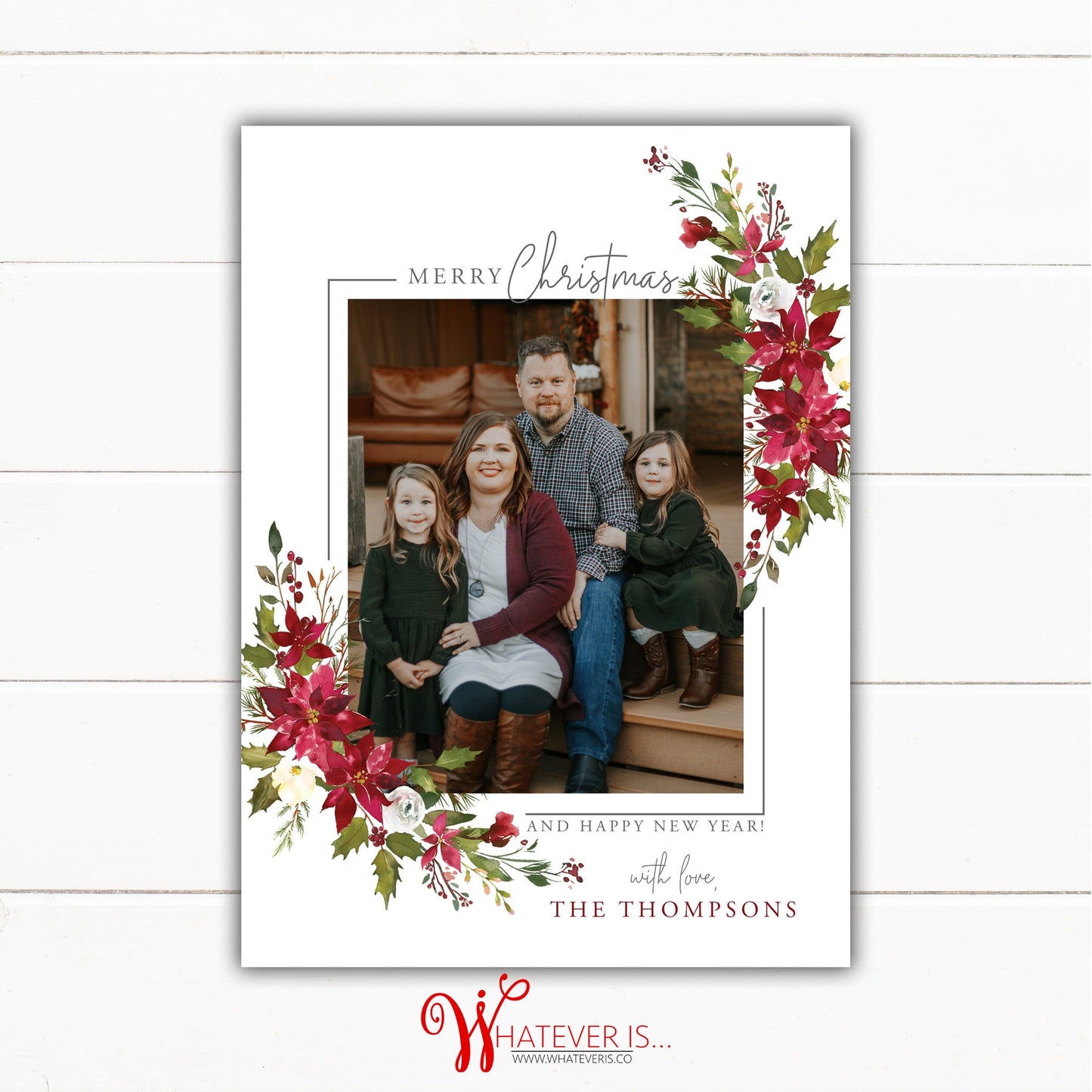 Simply Floral It's A Wonderful Life Christmas Card