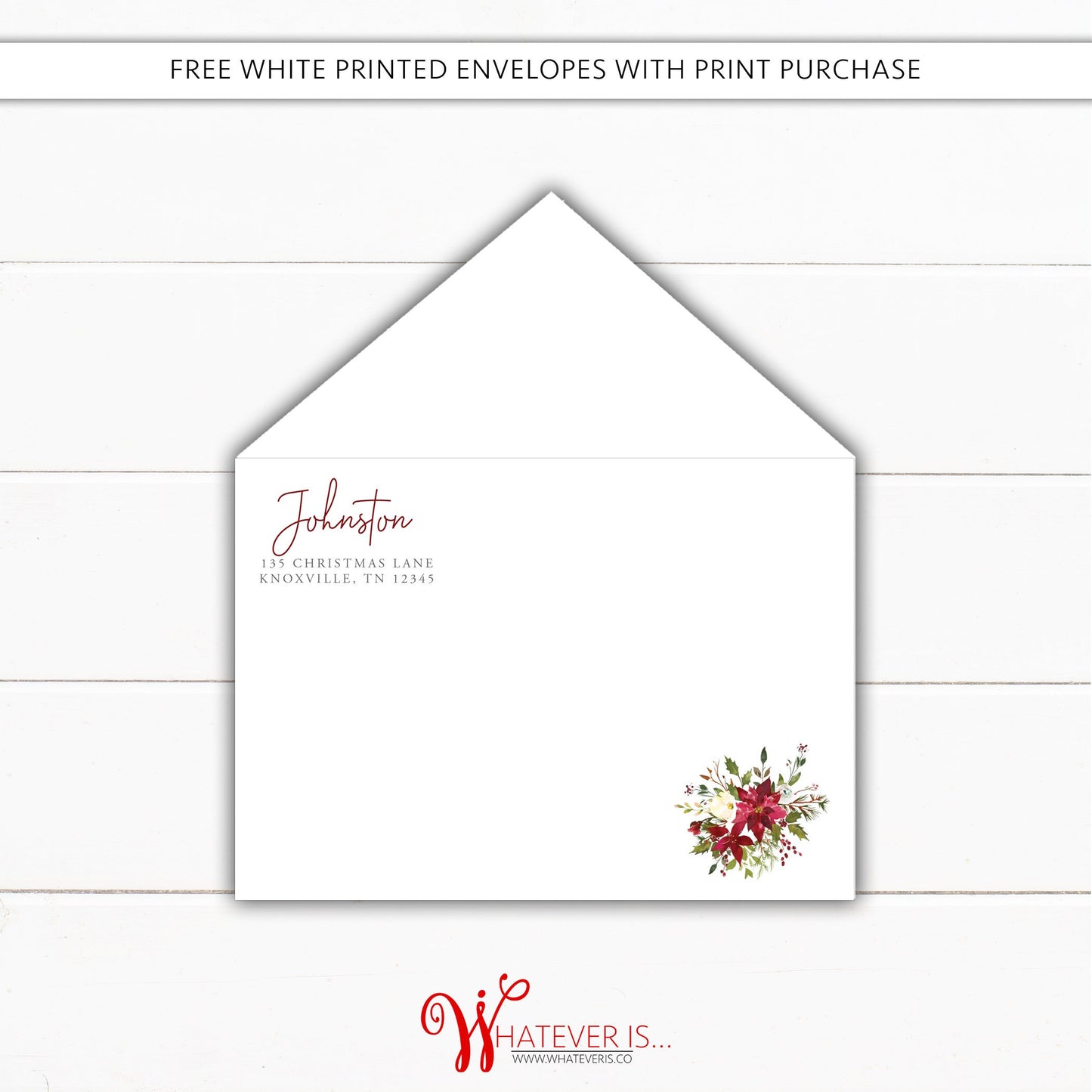 Simply Floral It's A Wonderful Life Christmas Card