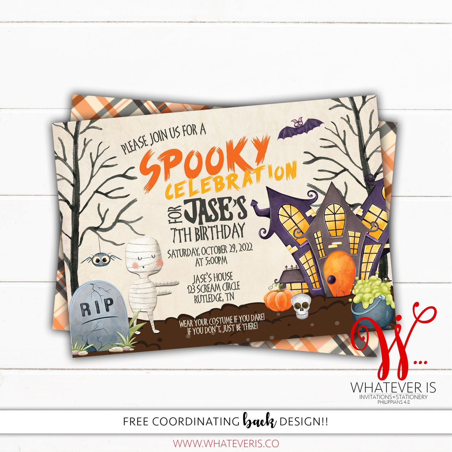 Halloween Birthday Invitation | Halloween Spooktacular Birthday | Kids Halloween Party | Spooky Halloween Party | Halloween Dress Up Party