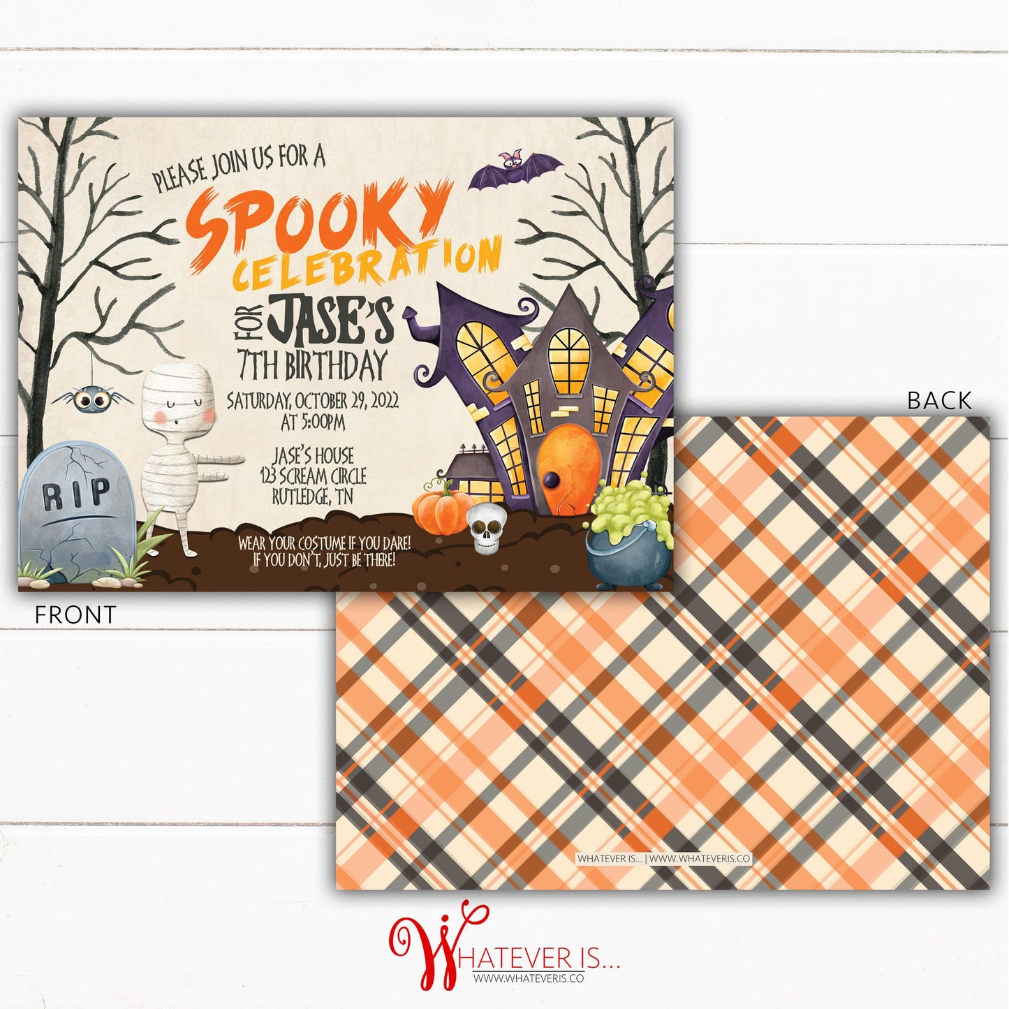 Halloween Birthday Invitation | Halloween Spooktacular Birthday | Kids Halloween Party | Spooky Halloween Party | Halloween Dress Up Party