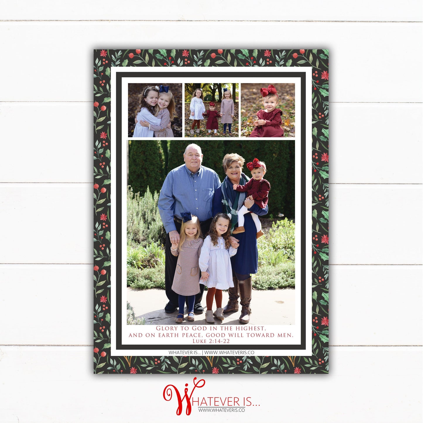 Luke 2 Family Picture Christmas Card