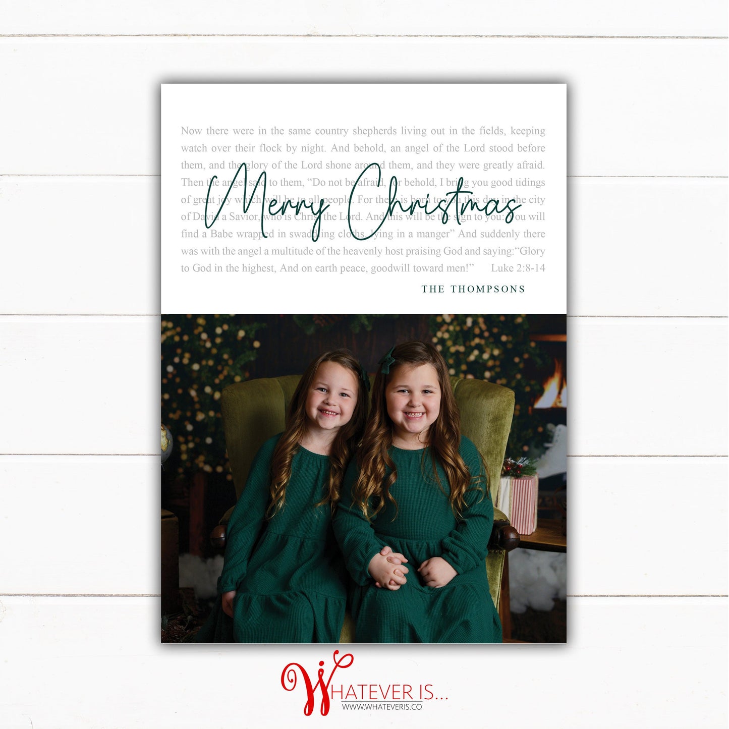Christian Luke 2 Christmas Card