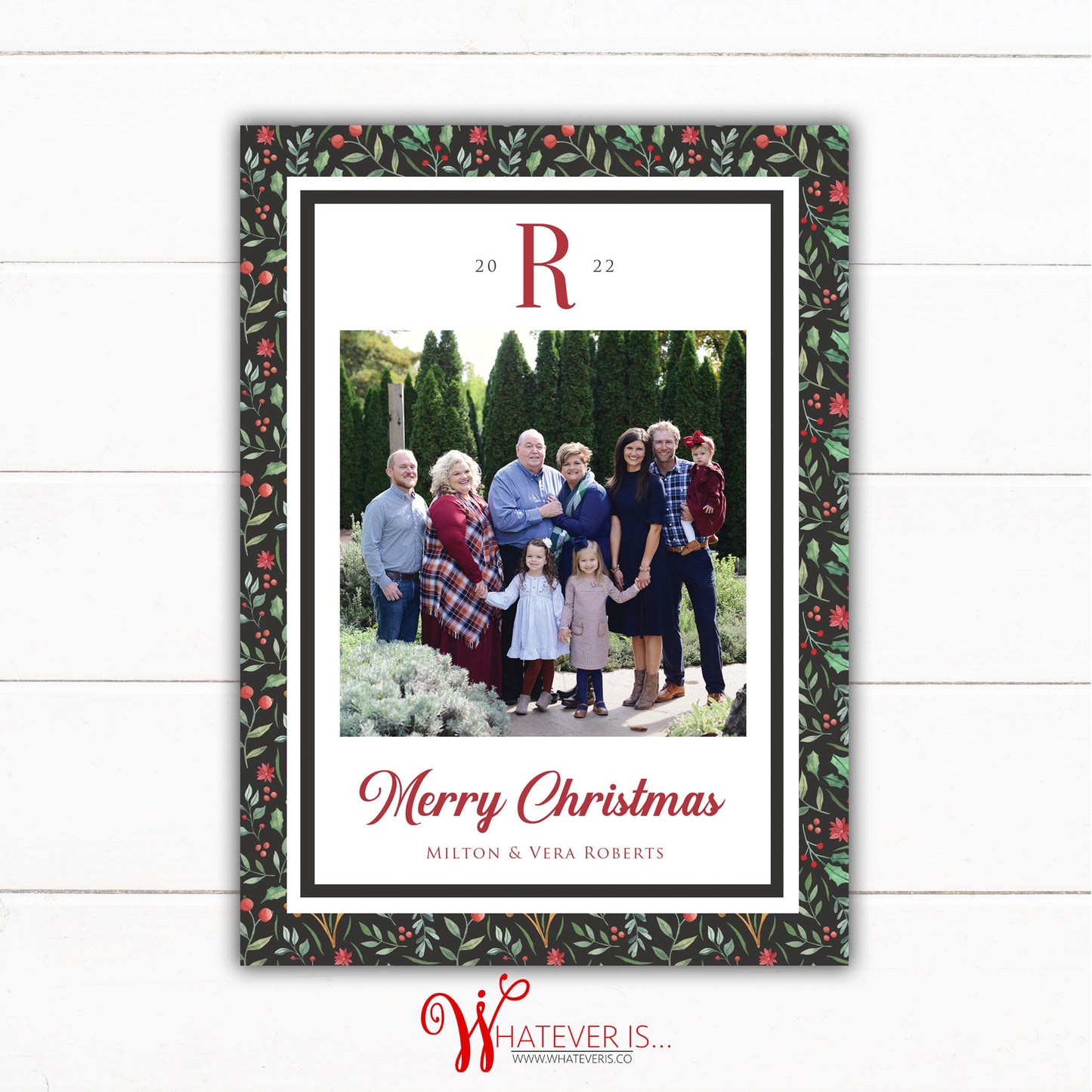 Luke 2 Family Picture Christmas Card